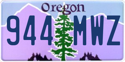 OR license plate 944MWZ