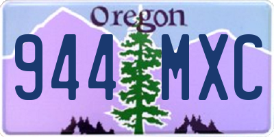 OR license plate 944MXC