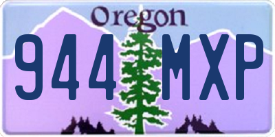 OR license plate 944MXP