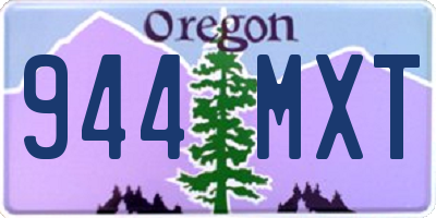 OR license plate 944MXT