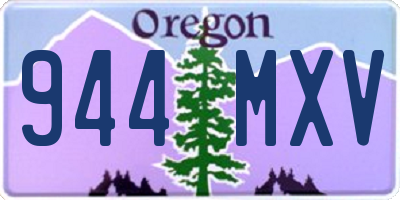 OR license plate 944MXV