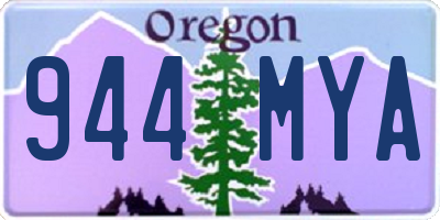 OR license plate 944MYA