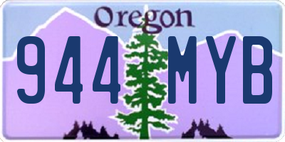OR license plate 944MYB
