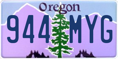 OR license plate 944MYG
