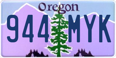 OR license plate 944MYK