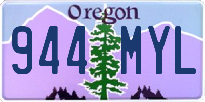 OR license plate 944MYL