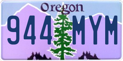 OR license plate 944MYM