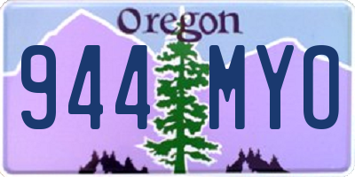 OR license plate 944MYO