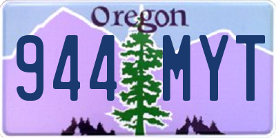 OR license plate 944MYT