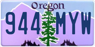 OR license plate 944MYW