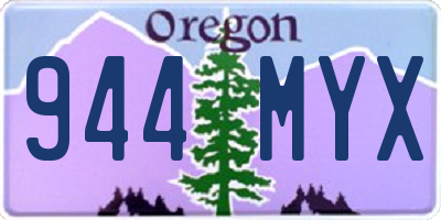 OR license plate 944MYX