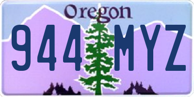 OR license plate 944MYZ
