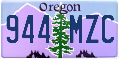 OR license plate 944MZC