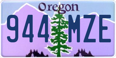 OR license plate 944MZE
