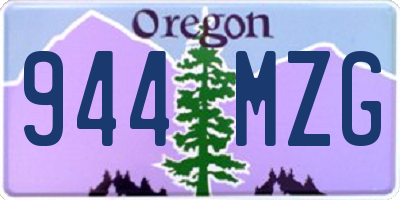 OR license plate 944MZG