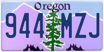 OR license plate 944MZJ