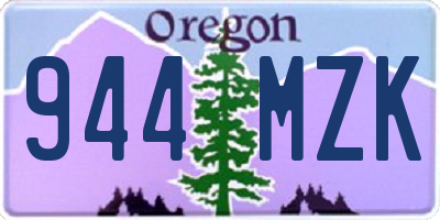 OR license plate 944MZK