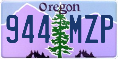OR license plate 944MZP