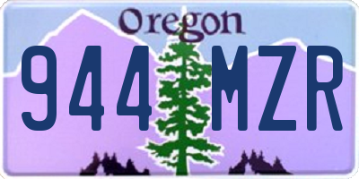 OR license plate 944MZR