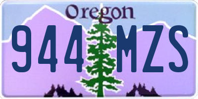 OR license plate 944MZS