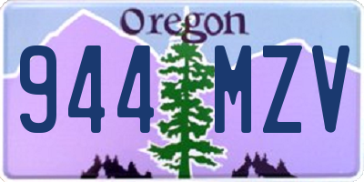 OR license plate 944MZV