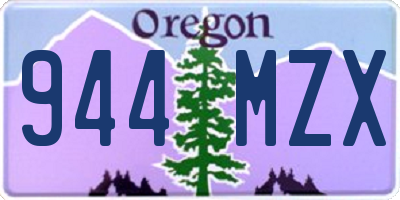 OR license plate 944MZX