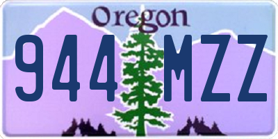 OR license plate 944MZZ