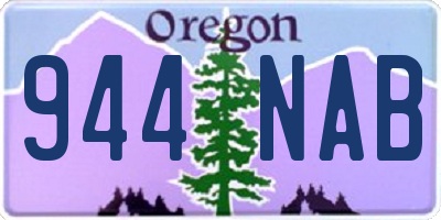 OR license plate 944NAB