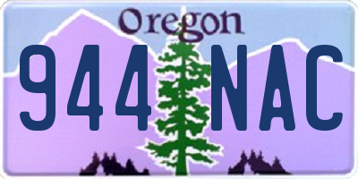 OR license plate 944NAC