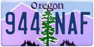 OR license plate 944NAF