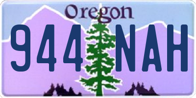OR license plate 944NAH