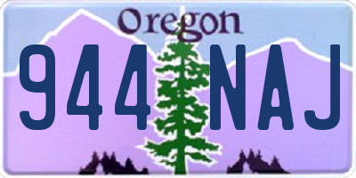 OR license plate 944NAJ