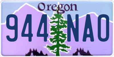 OR license plate 944NAO