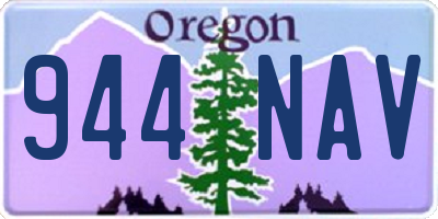 OR license plate 944NAV