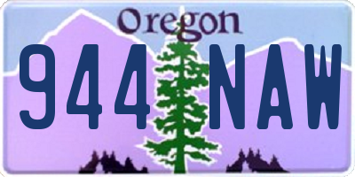 OR license plate 944NAW