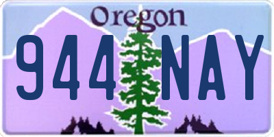 OR license plate 944NAY