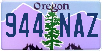 OR license plate 944NAZ
