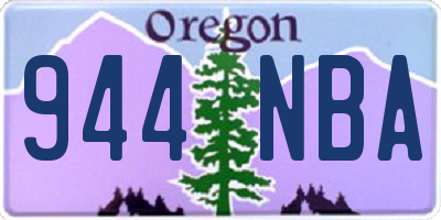 OR license plate 944NBA