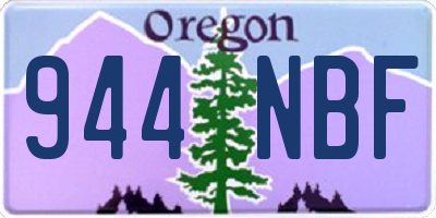 OR license plate 944NBF