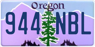OR license plate 944NBL
