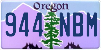 OR license plate 944NBM