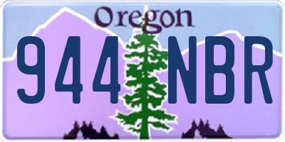 OR license plate 944NBR
