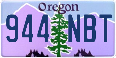 OR license plate 944NBT
