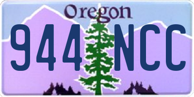 OR license plate 944NCC