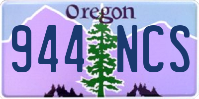 OR license plate 944NCS