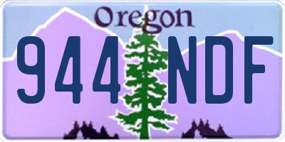 OR license plate 944NDF