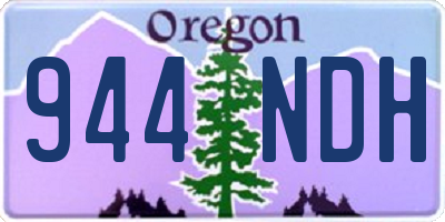 OR license plate 944NDH