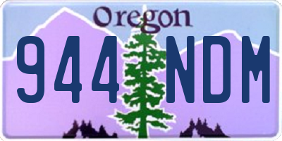 OR license plate 944NDM