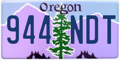 OR license plate 944NDT