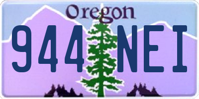 OR license plate 944NEI